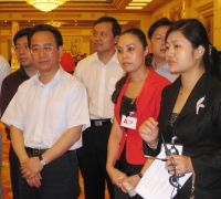 更香茶艺表演队参加人民大会堂奥运演出预审